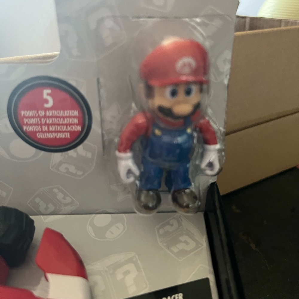 Nintendo Mario Red Kart with Yellow-Wheel Accents - Picture 3 of 7